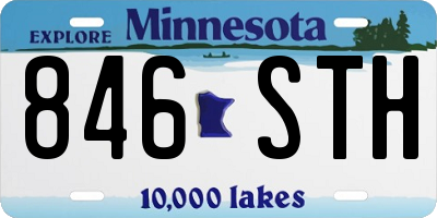 MN license plate 846STH