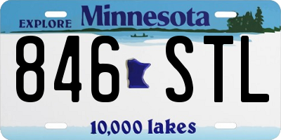 MN license plate 846STL
