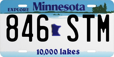 MN license plate 846STM
