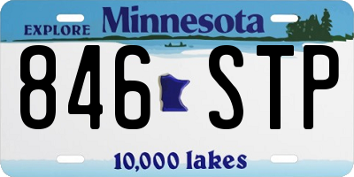 MN license plate 846STP