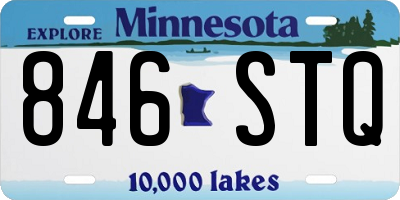 MN license plate 846STQ