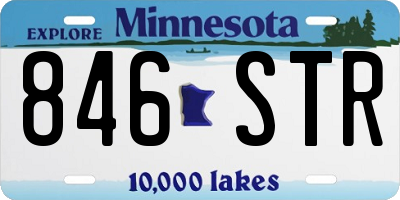 MN license plate 846STR