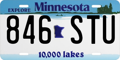 MN license plate 846STU