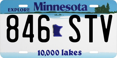 MN license plate 846STV
