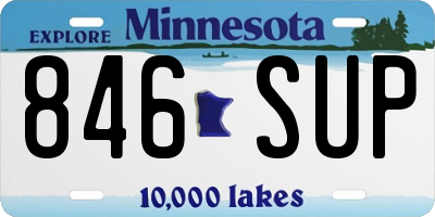 MN license plate 846SUP