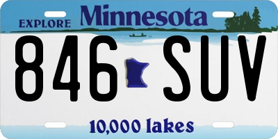 MN license plate 846SUV