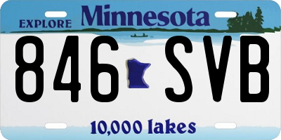 MN license plate 846SVB