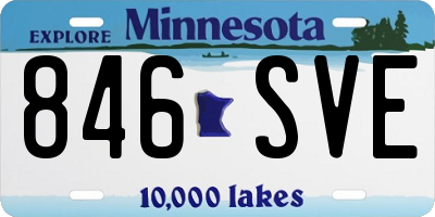 MN license plate 846SVE
