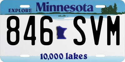 MN license plate 846SVM