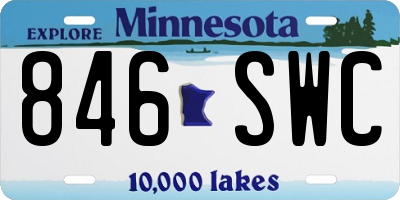 MN license plate 846SWC