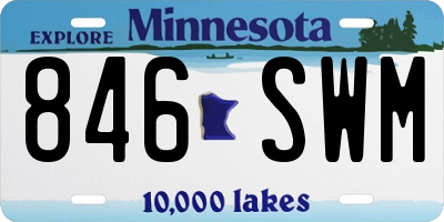 MN license plate 846SWM