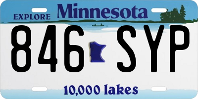 MN license plate 846SYP