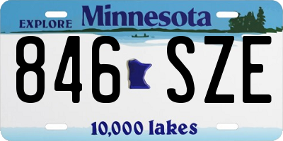MN license plate 846SZE
