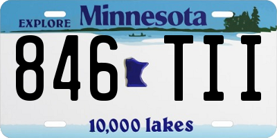 MN license plate 846TII