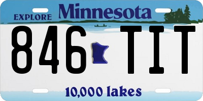 MN license plate 846TIT