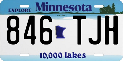 MN license plate 846TJH