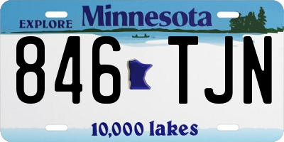 MN license plate 846TJN