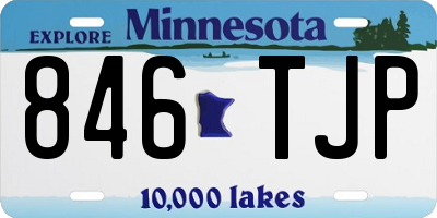 MN license plate 846TJP