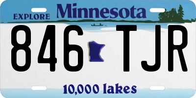 MN license plate 846TJR