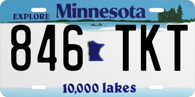 MN license plate 846TKT