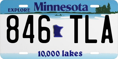 MN license plate 846TLA