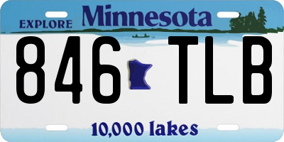 MN license plate 846TLB