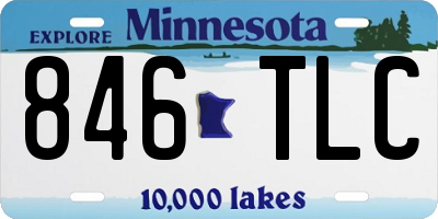 MN license plate 846TLC