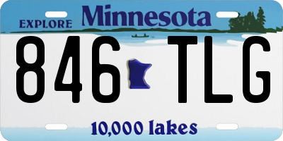 MN license plate 846TLG