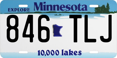 MN license plate 846TLJ
