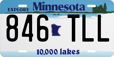 MN license plate 846TLL