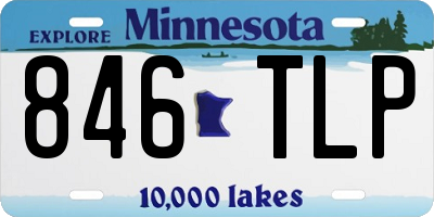MN license plate 846TLP