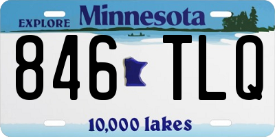 MN license plate 846TLQ