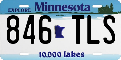 MN license plate 846TLS