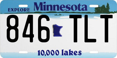 MN license plate 846TLT