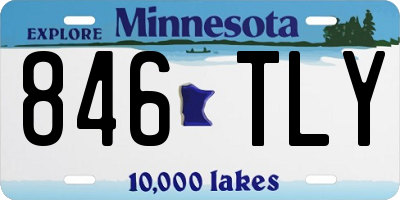 MN license plate 846TLY