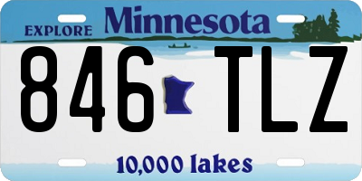 MN license plate 846TLZ