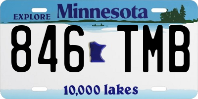 MN license plate 846TMB