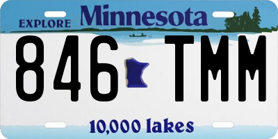 MN license plate 846TMM