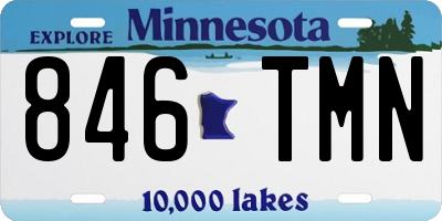 MN license plate 846TMN