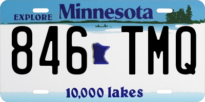 MN license plate 846TMQ