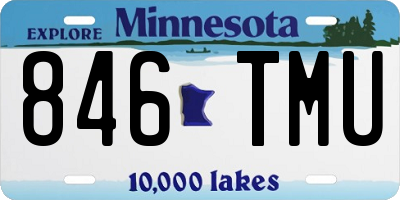 MN license plate 846TMU