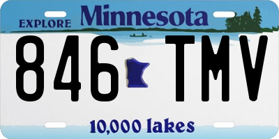 MN license plate 846TMV