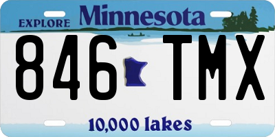 MN license plate 846TMX