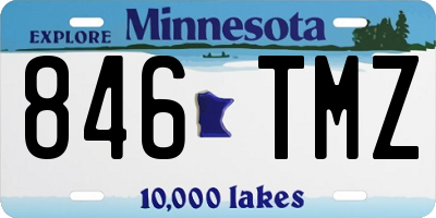 MN license plate 846TMZ