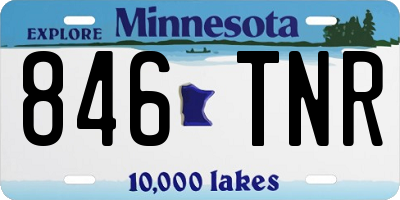 MN license plate 846TNR