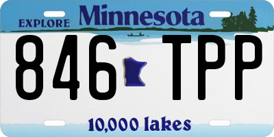 MN license plate 846TPP