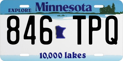 MN license plate 846TPQ
