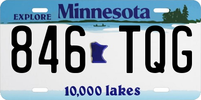 MN license plate 846TQG