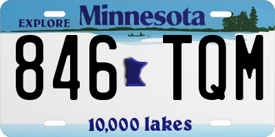MN license plate 846TQM