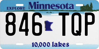 MN license plate 846TQP
